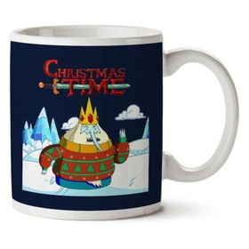 Art Hediye Adventure Christmas Time Ice King Ice World Cartoon Network Iki Tarafı Baskılı Kupa Bardak