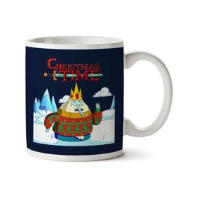 Art Hediye Adventure Christmas Time Ice King Ice World Cartoon Network Iki Tarafı Baskılı Kupa Bardak