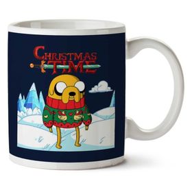 Art Hediye Adventure Christmas Time Jake Ice World Cartoon Network İki Tarafı Baskılı Kupa Bardak