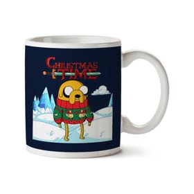 Art Hediye Adventure Christmas Time Jake Ice World Cartoon Network İki Tarafı Baskılı Kupa Bardak