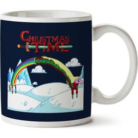 Art Hediye Adventure Christmas Time Lady Rainicorn Ice World Cartoon Network Iki Tarafı Baskılı Kupa Bardak