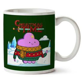 Art Hediye Adventure Christmas Time Lumpy Space Princess Ice World Cartoon Network Iki Tarafı Baskılı Kupa Bardak