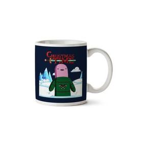 Art Hediye Adventure Christmas Time Shelby Ice World Cartoon Network İki Tarafı Baskılı Kupa Bardak