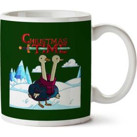 Art Hediye Adventure Christmas Time Two Headed Duck Ice World Cartoon Network Iki Tarafı Baskılı Kupa Bardak