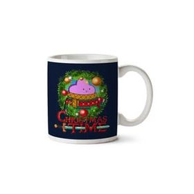 Art Hediye Adventure Christmas Time Wreath Lumpy Space Princess Cartoon Network Iki Tarafı Baskılı Kupa Bardak