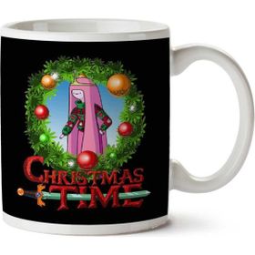 Art Hediye Adventure Christmas Time Wreath Princess Bubblegum Cartoon Network Baskılı Kupa Bardak