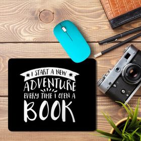 Art Hediye Adventure I Start a New Adventure Baskılı 23x19 cm Mouse Pad