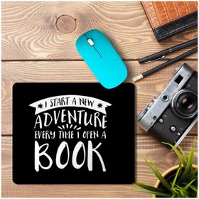 Art Hediye Adventure I Start a New Adventure Baskılı 23x19 cm Mouse Pad