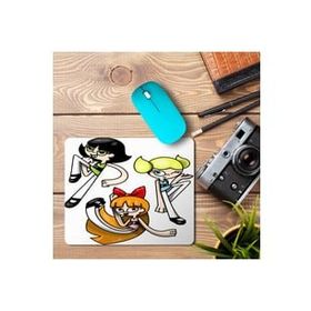 Art Hediye Adventure Powerpuff Cartoon Baskılı 23x19 cm Mouse Pad
