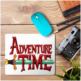 Art Hediye Adventure Time Finn the Human Ice King Jake the Dog Marceline Baskılı 23x19 cm Mouse Pad