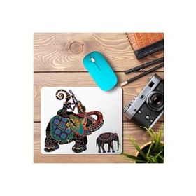 Art Hediye Afrika Antik Fil Yavru Baskılı 23x19 cm Mouse Pad