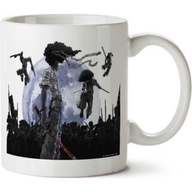 Art Hediye Afro Samurai İki Tarafı Baskılı Kupa Bardak