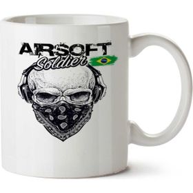 Art Hediye Aırsoft Soldıer İki Tarafı Baskılı Kupa Bardak