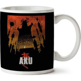 Art Hediye Akaiju Samurai Jack Aku İki Tarafı Baskılı Kupa Bardak