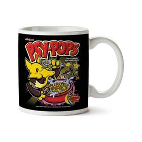 Art Hediye Alakazams Psypops Pokemon Cereal Iki Tarafı Baskılı Kupa Bardak