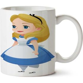 Art Hediye Alice Karakter Iki Tarafı Baskılı Kupa Bardak