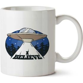 Art Hediye Alien Believe Iki Tarafı Baskılı Kupa