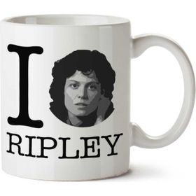 Art Hediye Alien I Heart Ripley İki Tarafı Baskılı Kupa Bardak