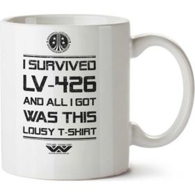 Art Hediye Alien I Survived Lv 426 İki Tarafı Baskılı Kupa Bardak