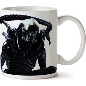 Art Hediye Alien Karakter Iki Tarafı Baskılı Kupa Bardak