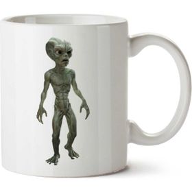 Art Hediye Alien Ufo İki Tarafı Baskılı Kupa Bardak