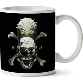 Art Hediye Alien Xenomorph Skull Kuru Kafa 01 İki Tarafı Baskılı Kupa Bardak