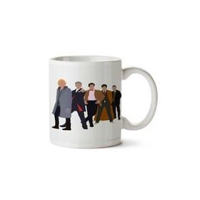 Art Hediye All 5 Modern Doctors (Including 13TH Doctor) İki Tarafı Baskılı Kupa Bardak