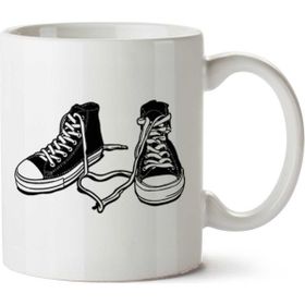 Art Hediye All Star Converse Ayakkabı İki Tarafı Baskılı Kupa Bardak