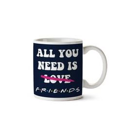 Art Hediye All You Need Is Friends Iki Tarafı Baskılı Kupa Bardak