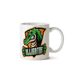 Art Hediye Alligator Timsah Iki Tarafı Baskılı Kupa