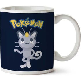 Art Hediye Alola Meowth Pokemon Sun Moon Iki Tarafı Baskılı Kupa