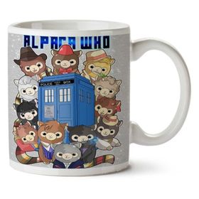Art Hediye Alpaca Doctor Who Iki Tarafı Baskılı Kupa Bardak