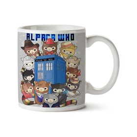 Art Hediye Alpaca Doctor Who Iki Tarafı Baskılı Kupa Bardak
