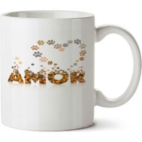 Art Hediye Amor Seviyorum Iki Tarafı Baskılı Kupa