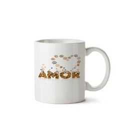 Art Hediye Amor Seviyorum Iki Tarafı Baskılı Kupa