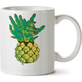 Art Hediye Ananas Eller Iki Tarafı Baskılı Kupa