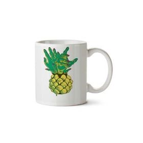 Art Hediye Ananas Eller Iki Tarafı Baskılı Kupa