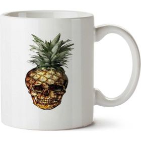 Art Hediye Ananas Poukans Caveıra Abacaxı Iki Tarafı Baskılı Kupa