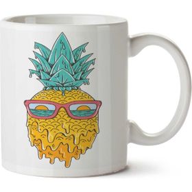 Art Hediye Ananas Yaz Iki Tarafı Baskılı Kupa