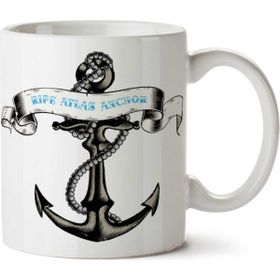 Art Hediye Anchor-Tattoos-Free-Png-Image Iki Tarafı Baskılı Kupa