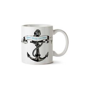 Art Hediye Anchor-Tattoos-Free-Png-Image Iki Tarafı Baskılı Kupa