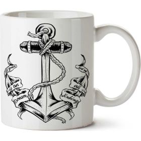 Art Hediye Anchor-Tattoos-Png Iki Tarafı Baskılı Kupa