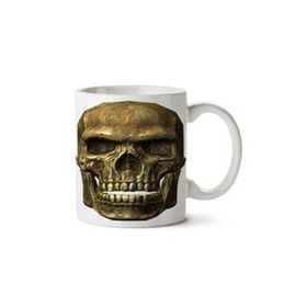 Art Hediye Ancient Travelers Skull Kuru Kafa İki Tarafı Baskılı Kupa Bardak