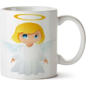 Art Hediye Angel-Free-Download-Png Iki Tarafı Baskılı Kupa