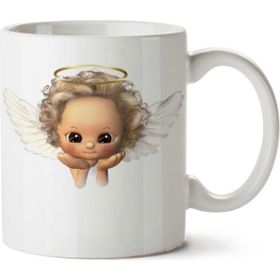 Art Hediye Angel-Png-Clipart Iki Tarafı Baskılı Kupa