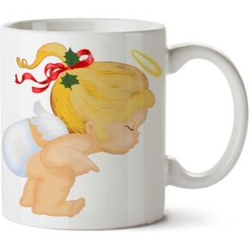 Art Hediye Angel-Png-Image Iki Tarafı Baskılı Kupa