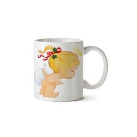 Art Hediye Angel-Png-Image Iki Tarafı Baskılı Kupa
