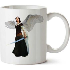 Art Hediye Angel-Warrior-Png Iki Tarafı 01 Baskılı Kupa