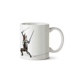 Art Hediye Angel-Warrior-Png Iki Tarafı Baskılı Kupa