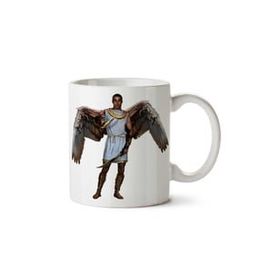 Art Hediye Angel-Warrior-Png-Image Iki Tarafı Baskılı Kupa